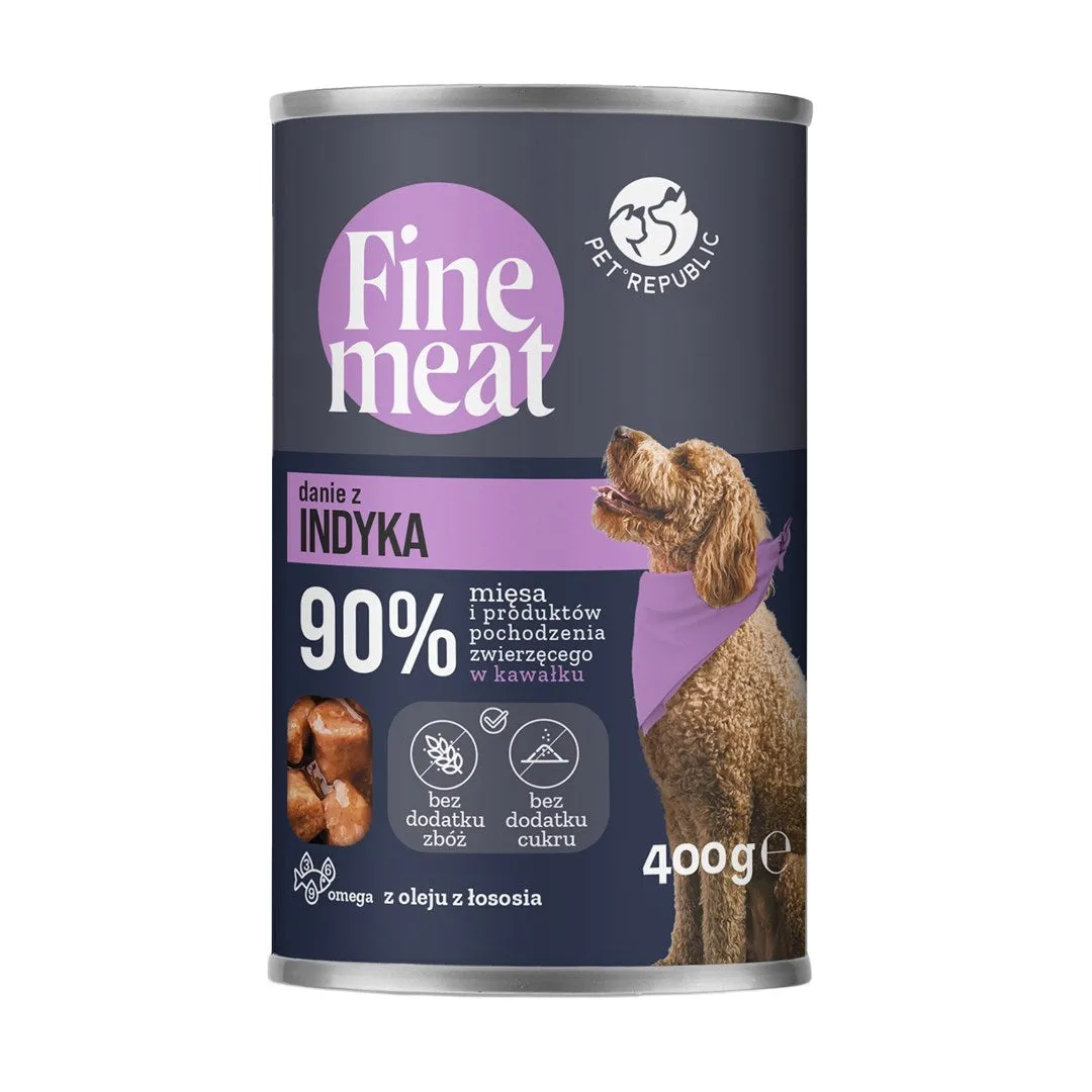 Pet Republic Fine Meat Turkey Dish - Wet Dog Food - 400G