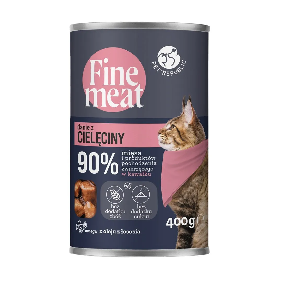 Pet Republic Fine Meat Veal Dish - Wet Cat Food - 400G