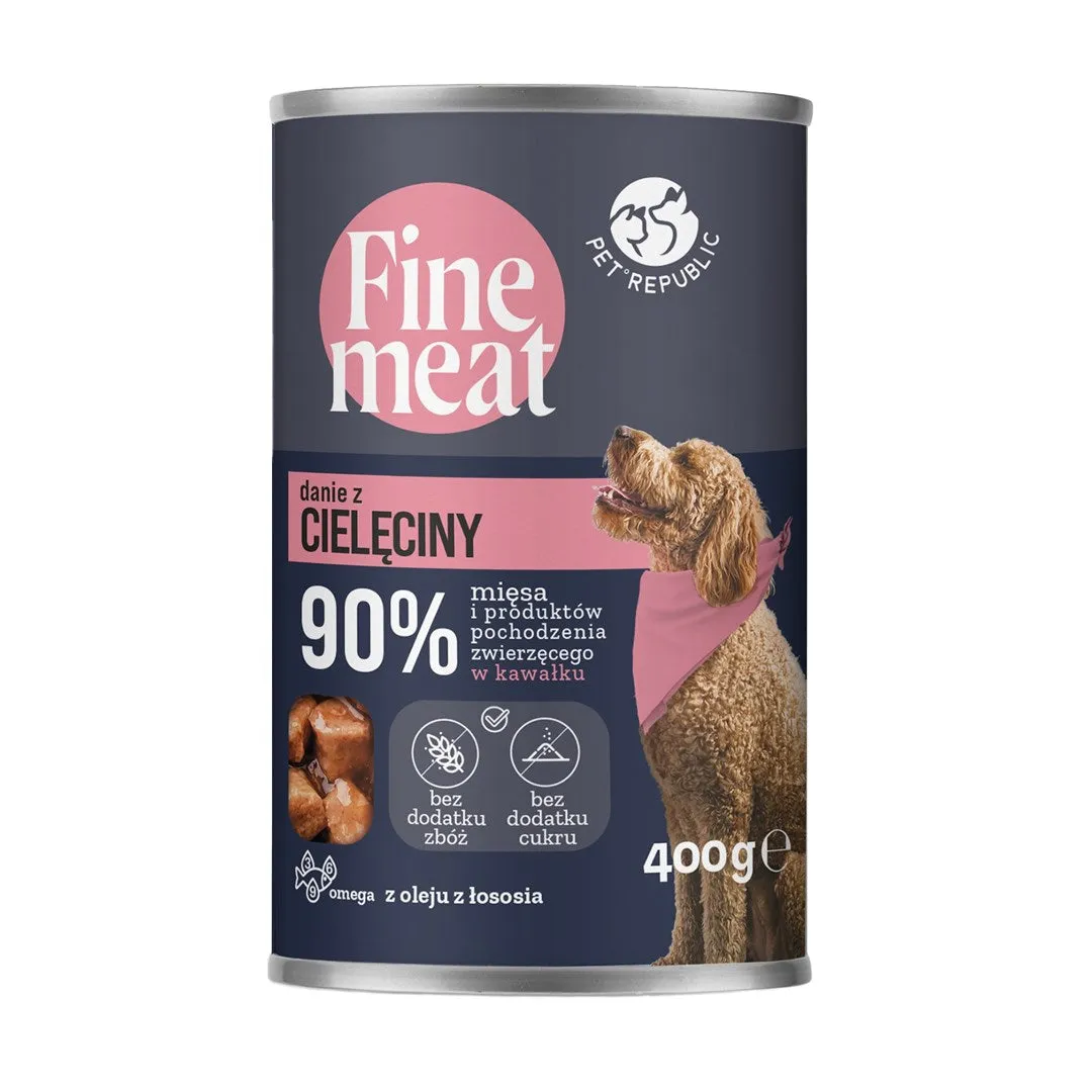 Pet Republic Fine Meat Veal Dish - Wet Dog Food - 400G