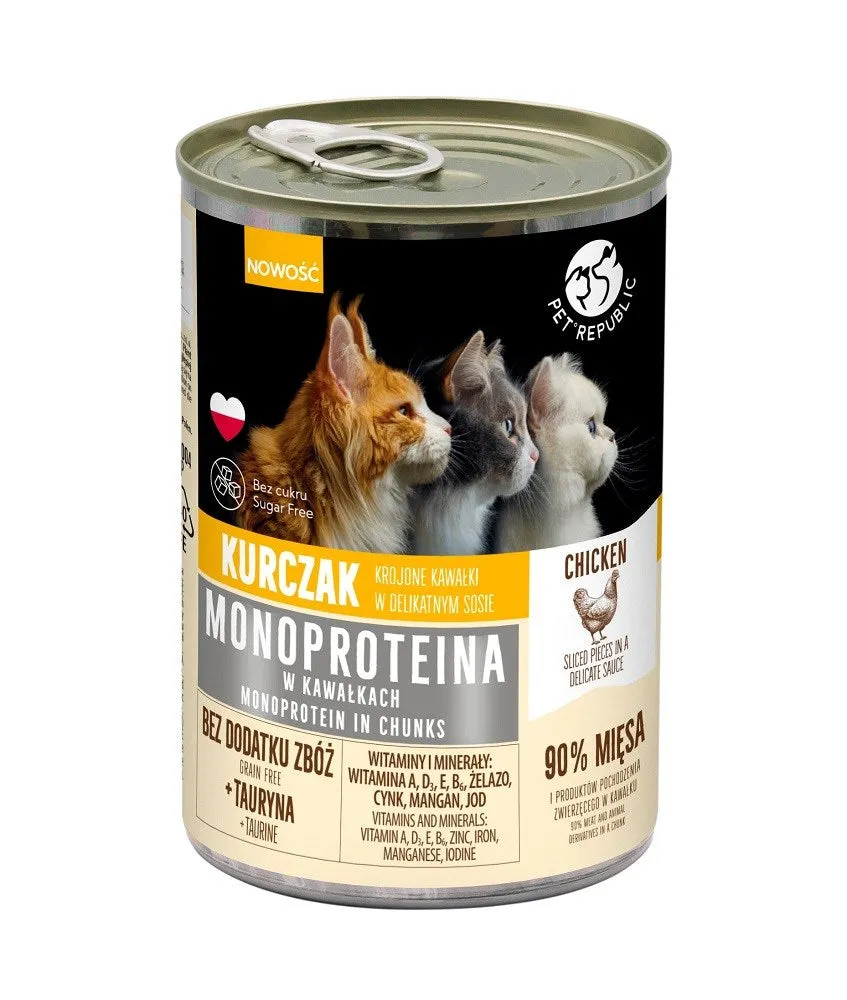 Pet Republic Monoprotein Chicken In Sauce - Wet Cat Food - 400G