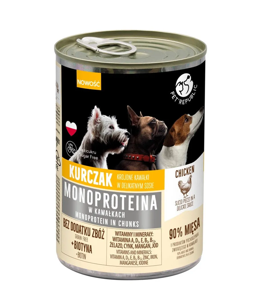 Pet Republic Monoprotein Chicken - Wet Dog Food - 400G