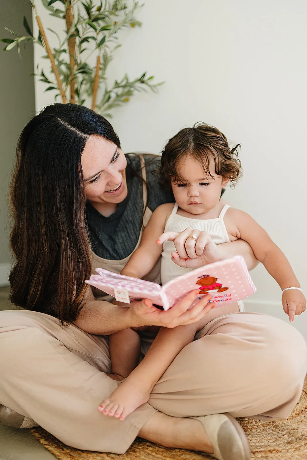 Pink Fleece Baby Girl Photo Album for Black, Brown, Multiracial Baby