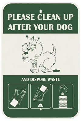 Poopy Pouch Pet Waste Station Replacement Sign