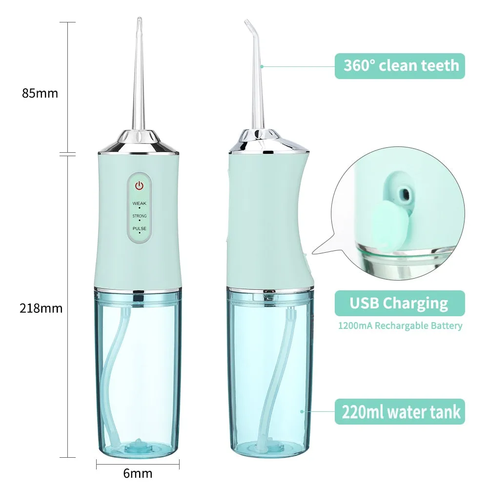 Powerful Dental Water Jet Pick Flosser Mouth Washing Machine Portable Oral Irrigator for Teeth Whitening Dental Cleaning Health 0ral irrigator