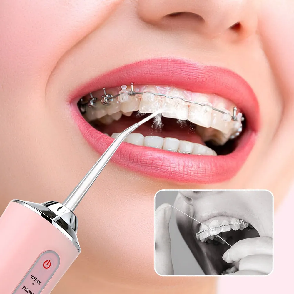 Powerful Dental Water Jet Pick Flosser Mouth Washing Machine Portable Oral Irrigator for Teeth Whitening Dental Cleaning Health 0ral irrigator