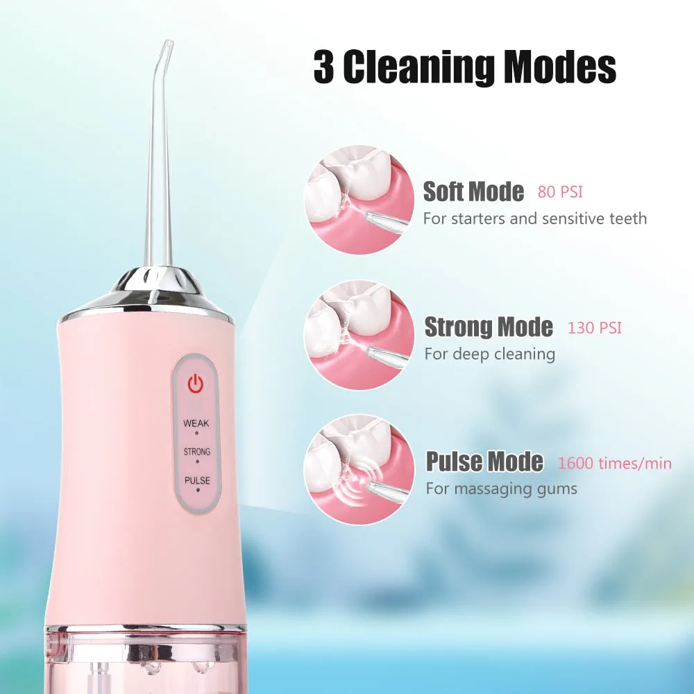 Powerful Dental Water Jet Pick Flosser Mouth Washing Machine Portable Oral Irrigator for Teeth Whitening Dental Cleaning Health 0ral irrigator