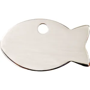 Red Dingo Stainless Steel Fish Pet ID Cat Tag