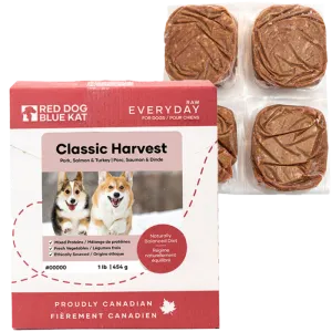 Red Dog Blue Kat Dog Everyday Raw Classic Harvest 4x.25 - 1lb