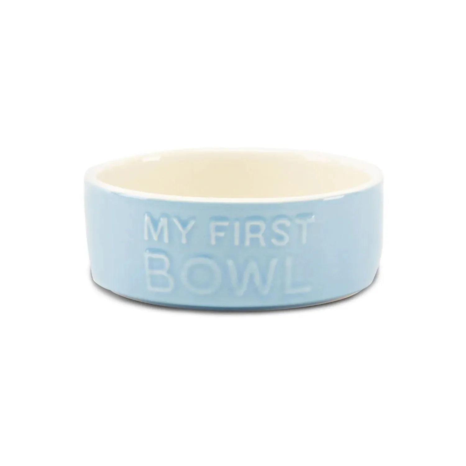 Scruffs 13cm Blue Stoneware My First Pet Bowl