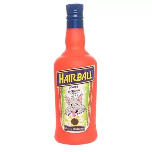 Silly Squeaker Liquor Bottle Hairball