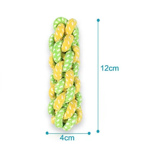 SMARTPET Cat Dog Rope Toy Knot Puppy Pet Chew Teething Toys Teeth Cleaning Pet Playing Interactive Ball for Small Medium Big Dog