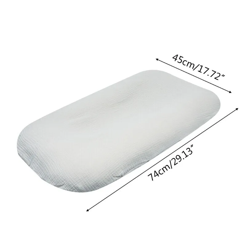 Soft Cotton Baby Diaper Changing Pad Cover Solid Color Nursery Table Crib Bed Sheet Changing Mat Protector For Newborn Bedding