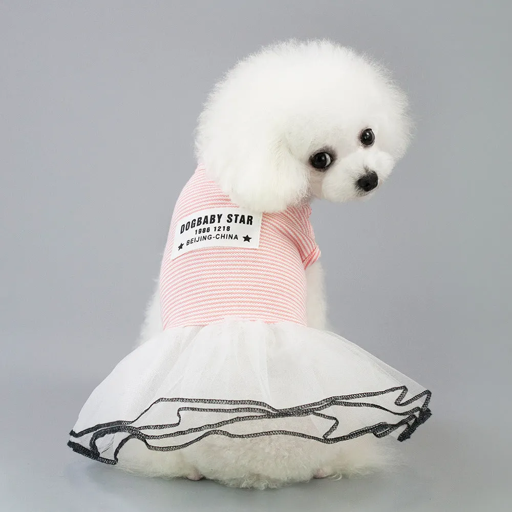 Spring and summer dress small dog pet clothing