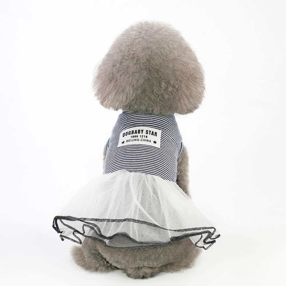 Spring and summer dress small dog pet clothing