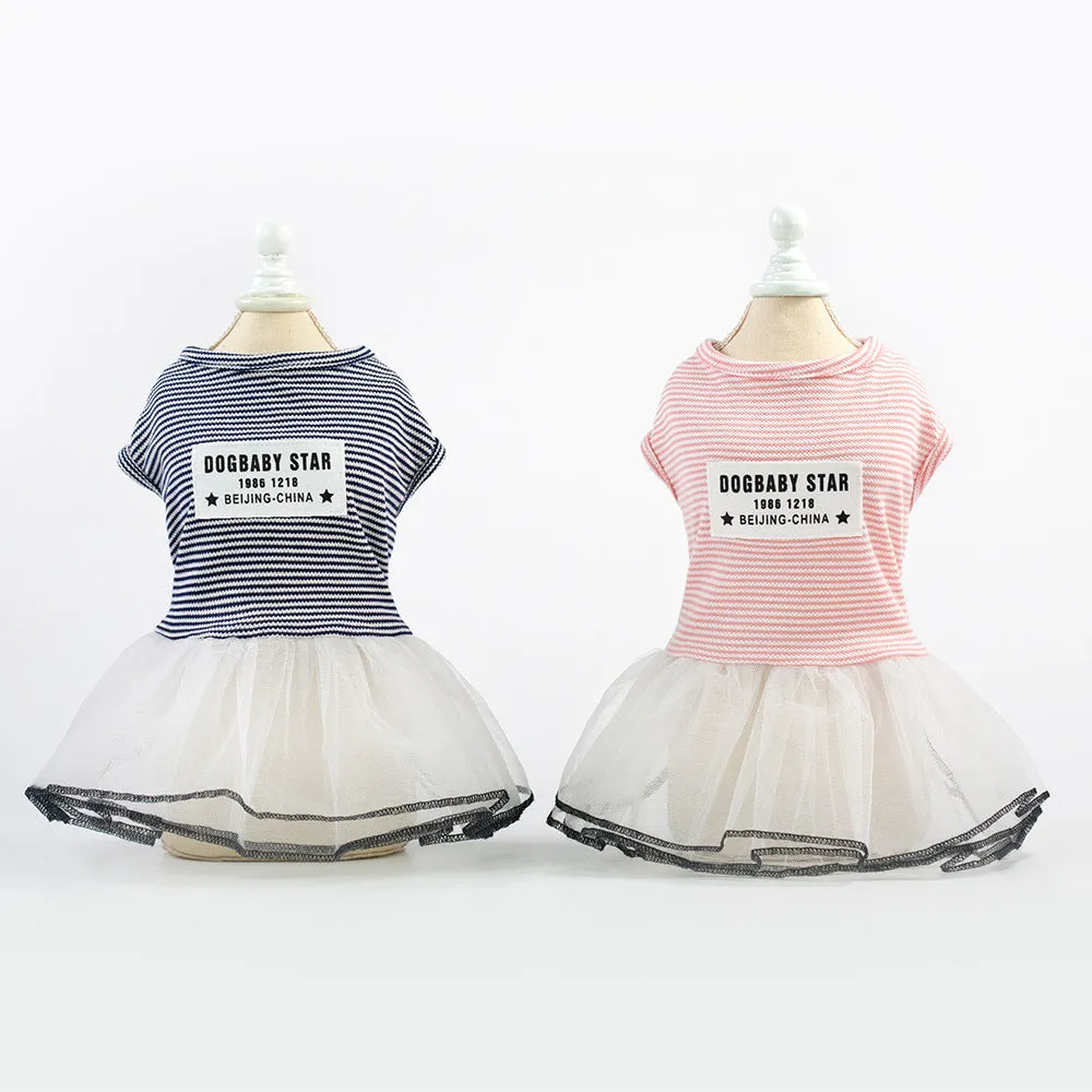 Spring and summer dress small dog pet clothing