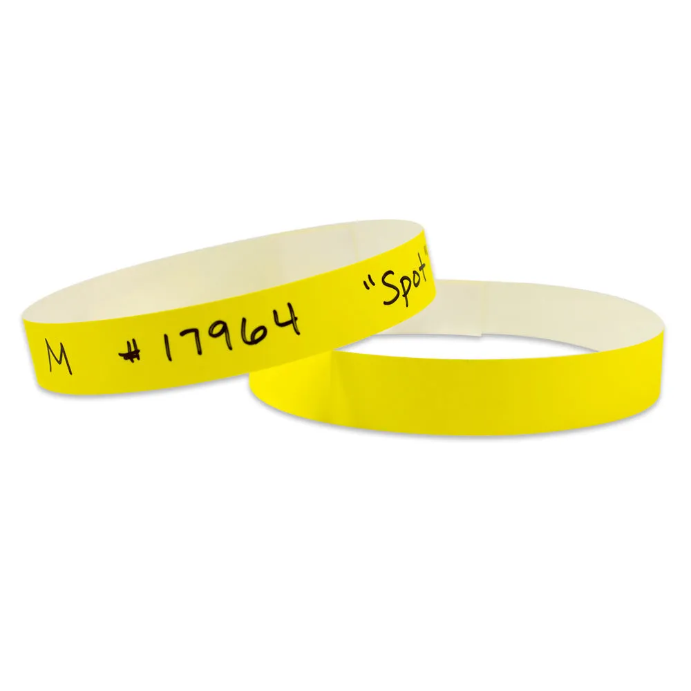 TabBand Max® 20" X 5/8" Animal ID Collar With  Adhesive Closure, Yellow (500/Case)