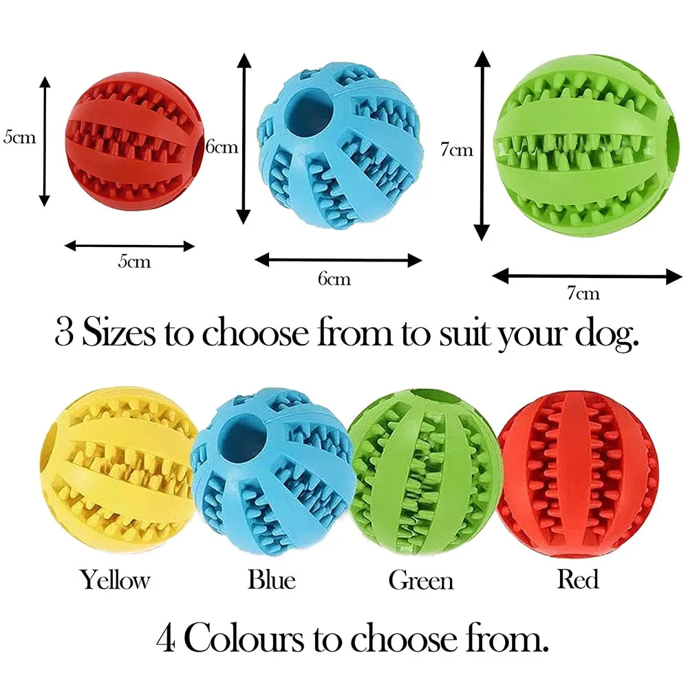 Toys for Dogs Rubber Dog Ball for Puppy Funny Dog Toys for Pet Puppies Large Dogs Tooth Cleaning Snack Ball Toy for Pet