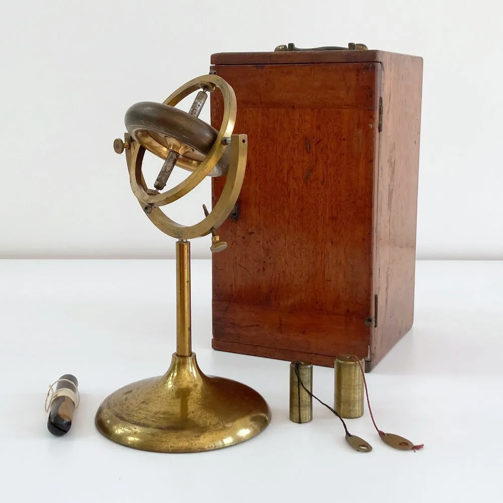 Victorian Cased Demonstration Gyroscope by Elliott Brothers London