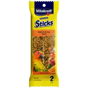 Vitakraft Crunch Sticks Apple & Orange Flavor Treat 3.5 oz. (Pack of 2)