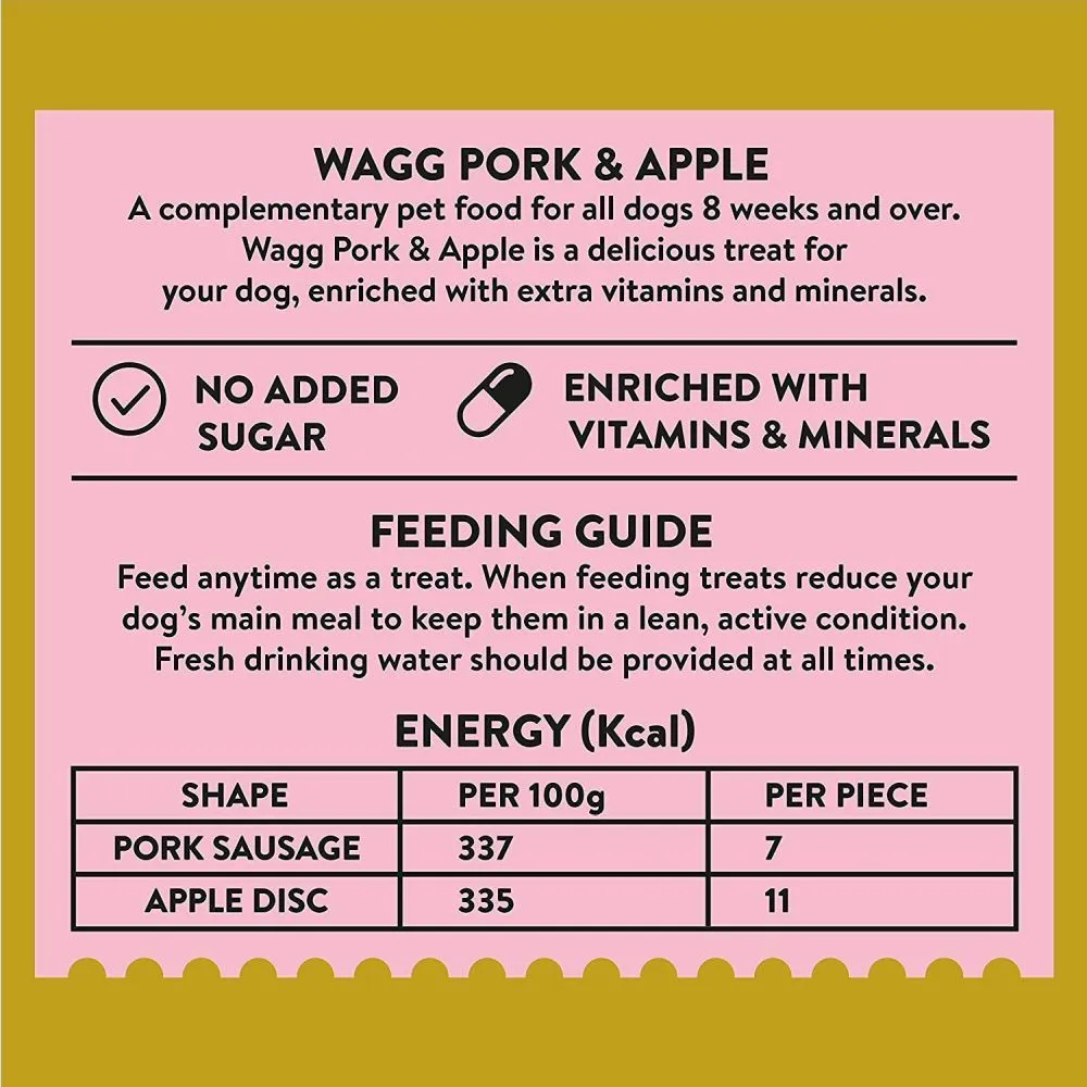 Wagg 125g Pork & Apple Dog Treats