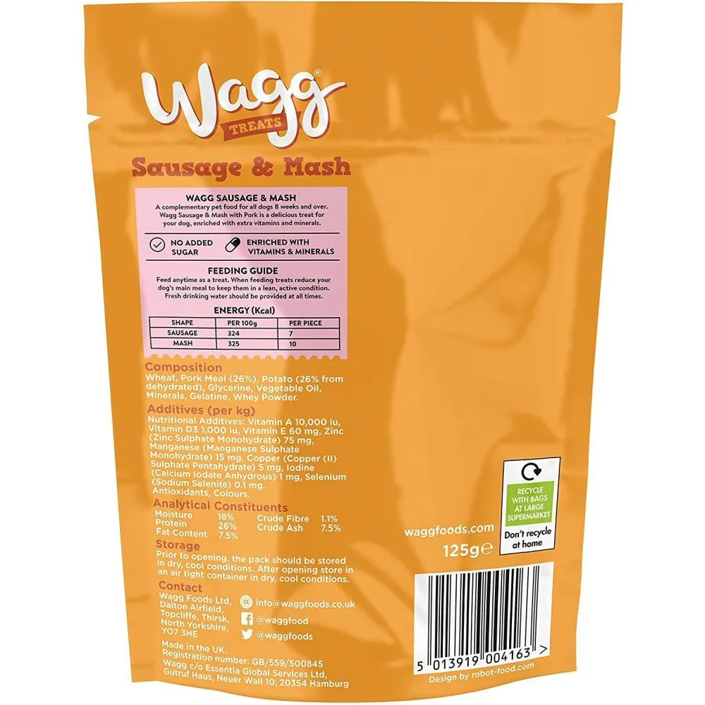 Wagg 125g Sausage & Mash Dog Treats