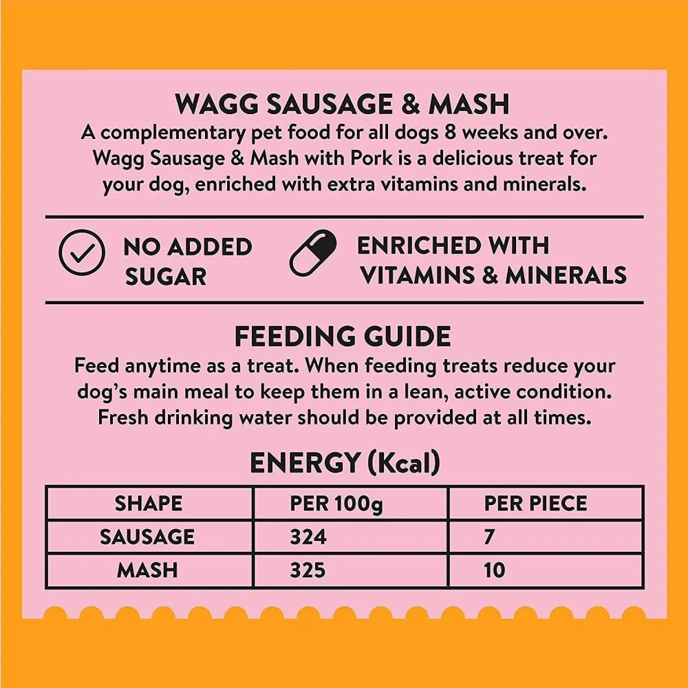 Wagg 125g Sausage & Mash Dog Treats