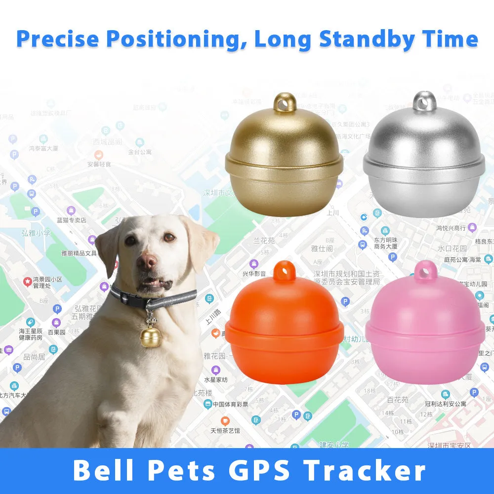 Waterproof Tracker Pet Locator Pet Collar Bell Anti-Loss Device