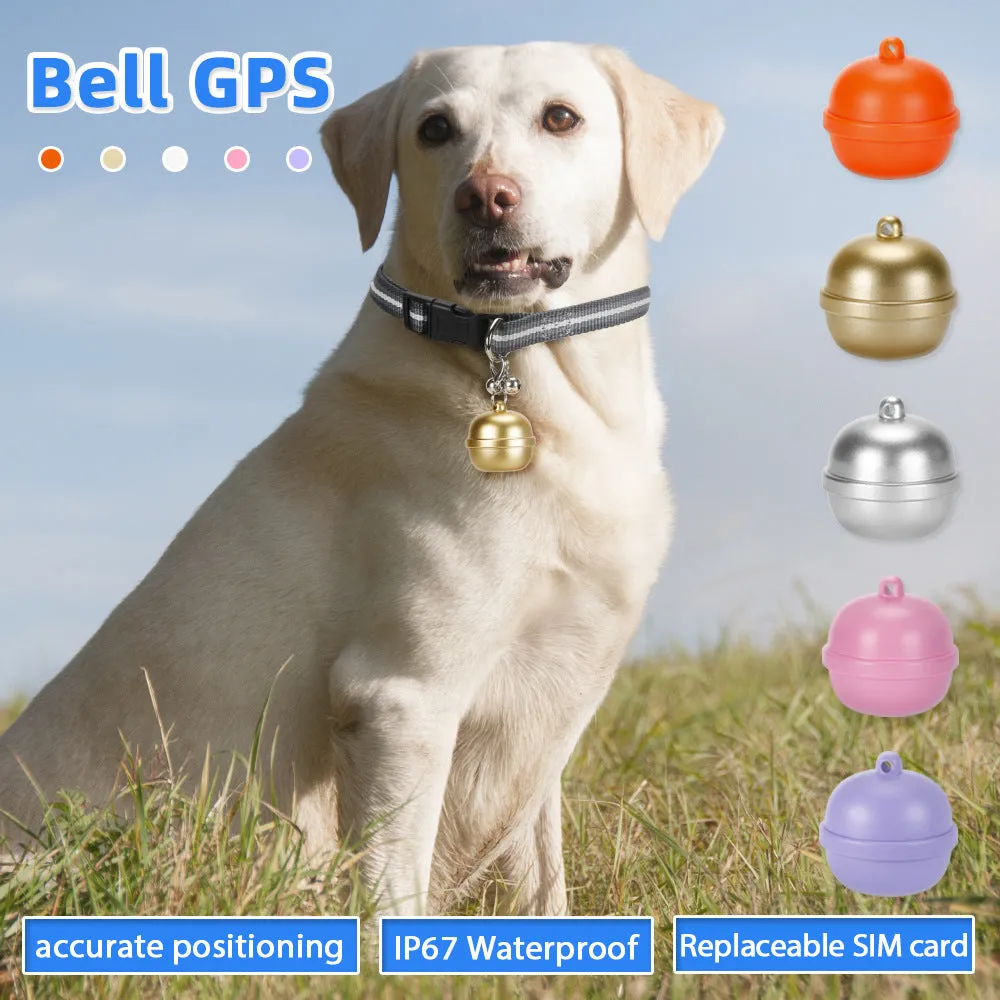 Waterproof Tracker Pet Locator Pet Collar Bell Anti-Loss Device