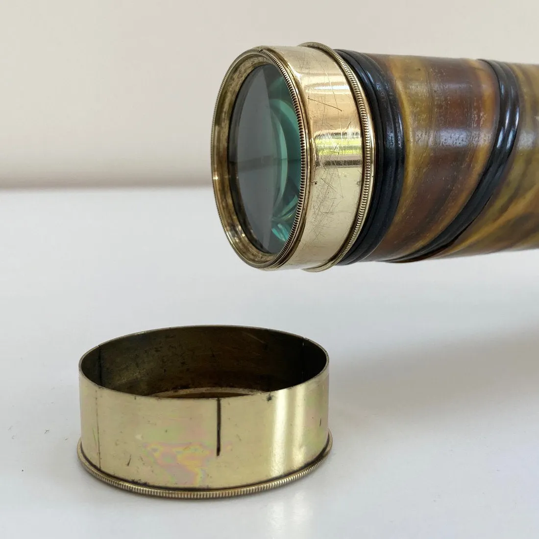 William IV Four Draw Telescope with Baleen Covered Barrel by Thomas Rubergall London