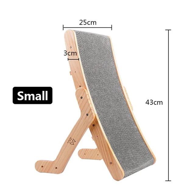 Wood Anti Cat Scratcher Cat Scratch Board Bed 3 In 1 Pad Vertical Pet Cat Toys Grinding Nail Scraper Mat Training Grinding Claw